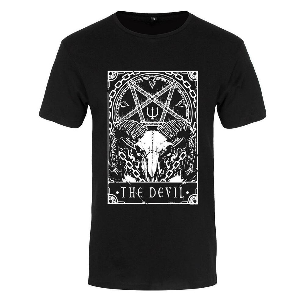 Deadly Tarot The Devil Mens Black Premium Tshirt